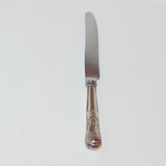 Vintage Silverplate Knife McGLASHAN & CLARKE KING MONOGRAM SCROLLS Cutlery - Picture 1 of 7